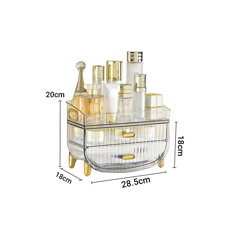 3 Tier Transparent Multifunctional Countertop Cosmetic Storage Organiser