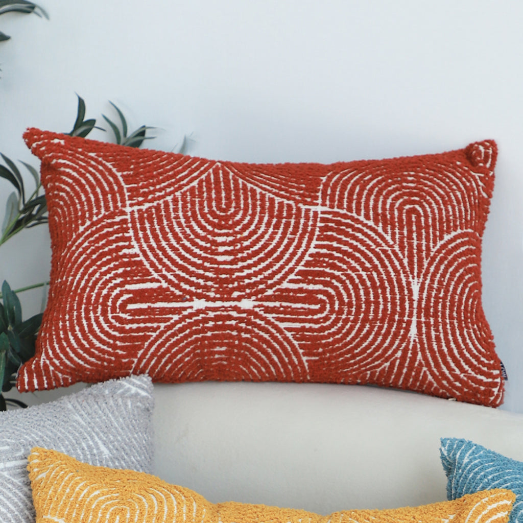 35cm Throw Pillow Burgundy Cinnabar Perfect Burnt