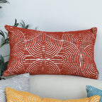 35cm Throw Pillow Burgundy Cinnabar Perfect Burnt