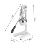 Stainless Steel Manual Juicer White