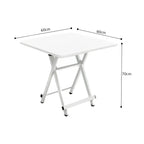 White Dining Table with Lacquered Legs