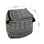 42cm Black Premium Polyester Cotton Cushion with EPP Particle