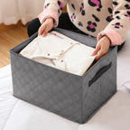 Large Grey Non-Woven Diamond Quilt Grid