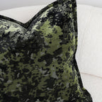 SOGA 50cm Forest Green Crushed Velvet Decorative Throw Pillow