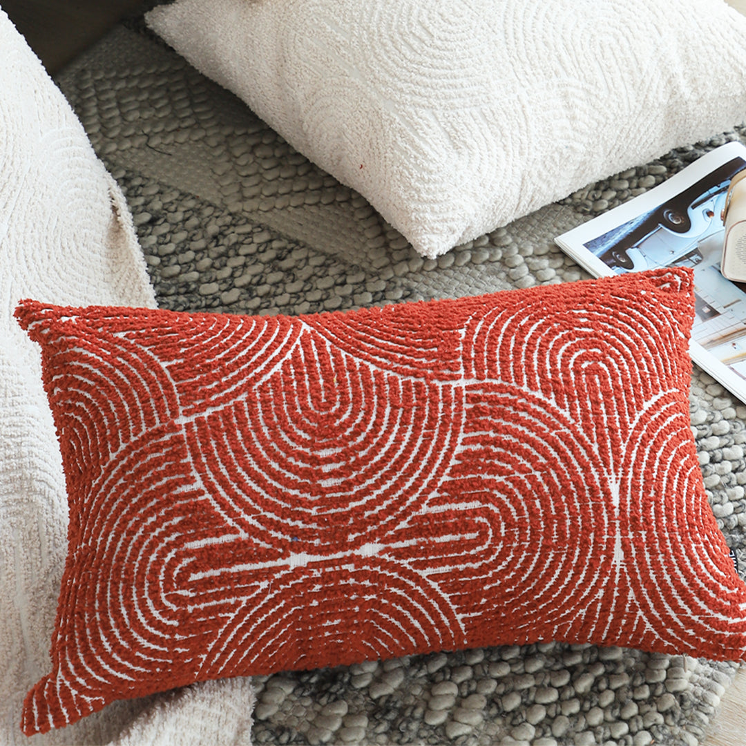 35cm Throw Pillow Burgundy Cinnabar Perfect Burnt