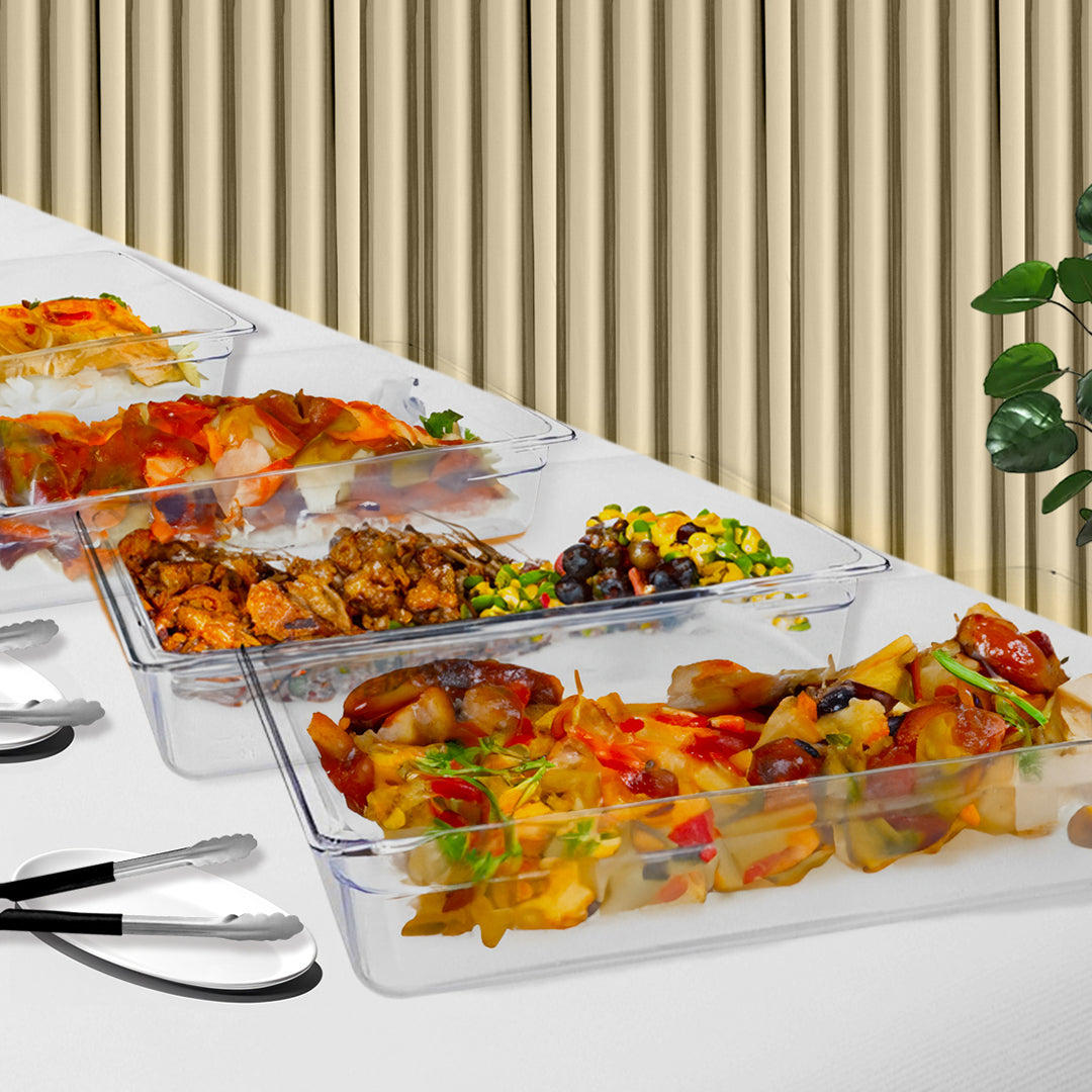 100mm Clear GN Pan 1/6 Food Tray