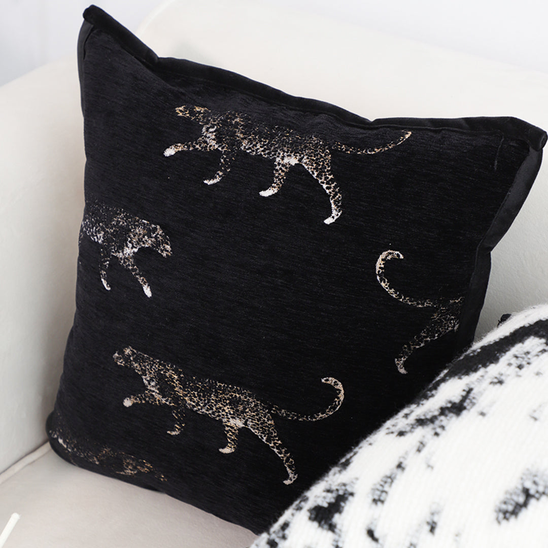 50cm Black Throw Pillow Elegant Decorative Cushion