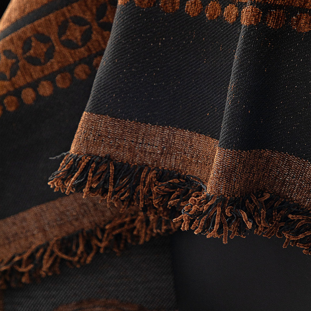 SOGA Four-seater Brown Sofa Cover Leopard Print 180x420cm Polyester