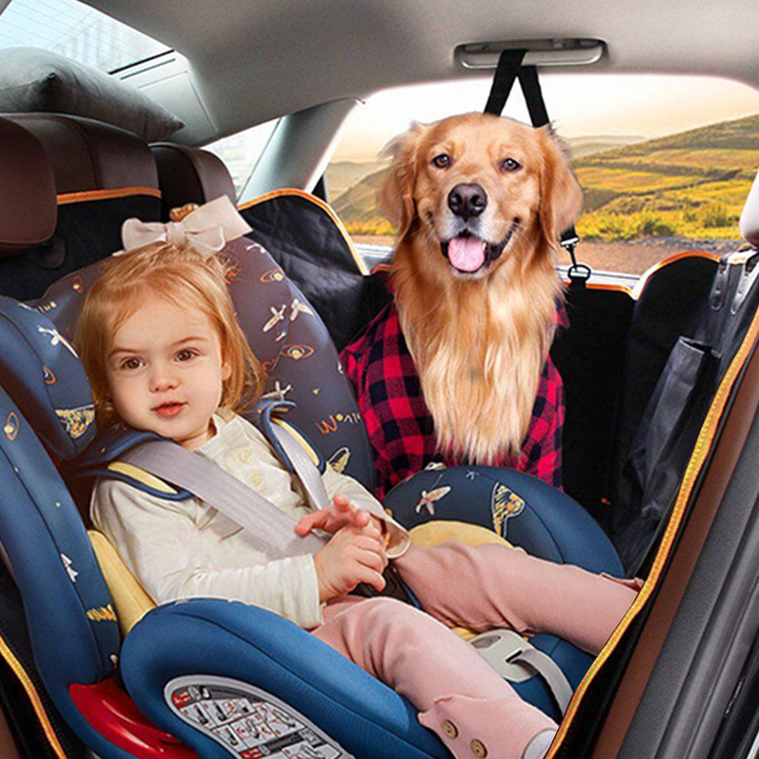 Pet Car Cover Back Seat Protector Black