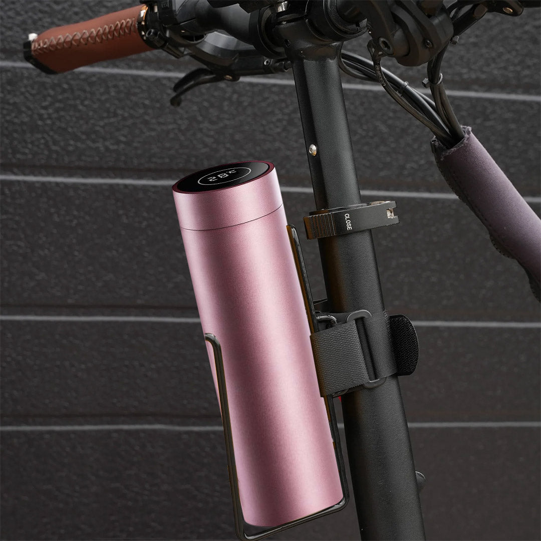 500ML Smart Thermometer Bottle Vacuum Flask  Rose Gold