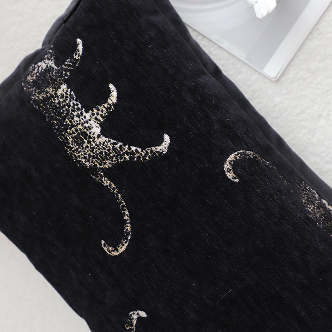 35cm Black Throw Pillow Elegant Decorative Cushion