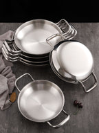 28cm Dry Pot with Natural Color 201 Material from Stainless Steel Kitchen Essentials