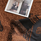 SOGA One-seater Brown Sofa Cover Leopard Print 130x180cm Polyester