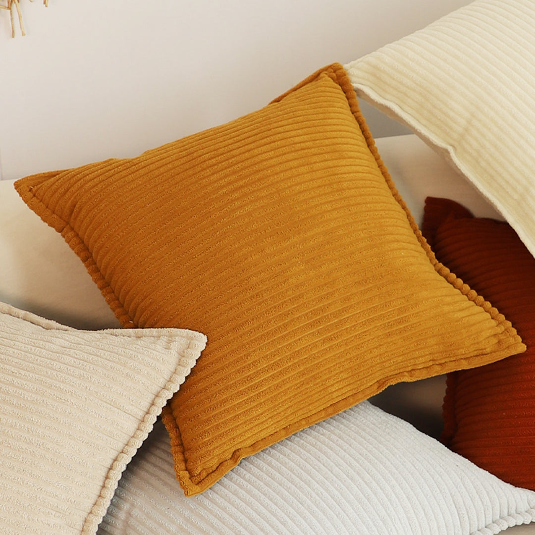 SOGA 50cm Throw Pillow Mustard Wabi Sabi Arches