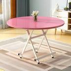 Pink Round Dining Table