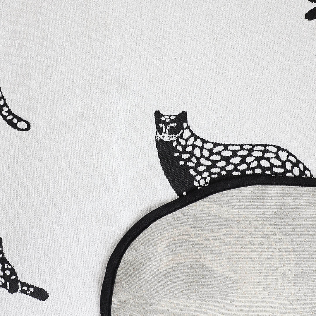 SOGA One-Seater White Leopard Print 90x90cm Throw Blanket Sofa Cover