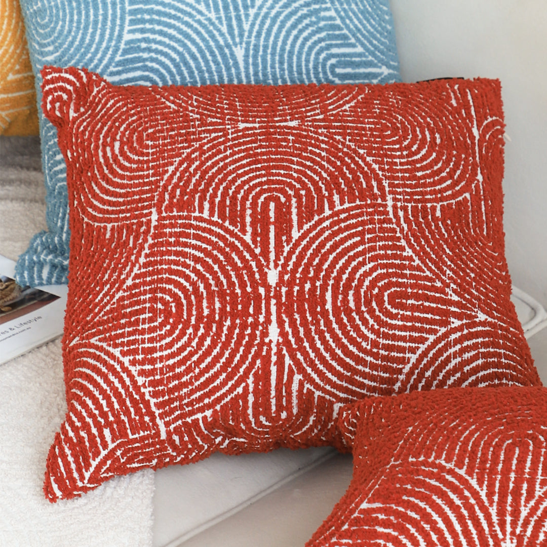 50cm Throw Pillow Burgundy Cinnabar Perfect Burnt