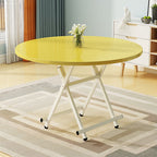 Yellow Round Dining Table