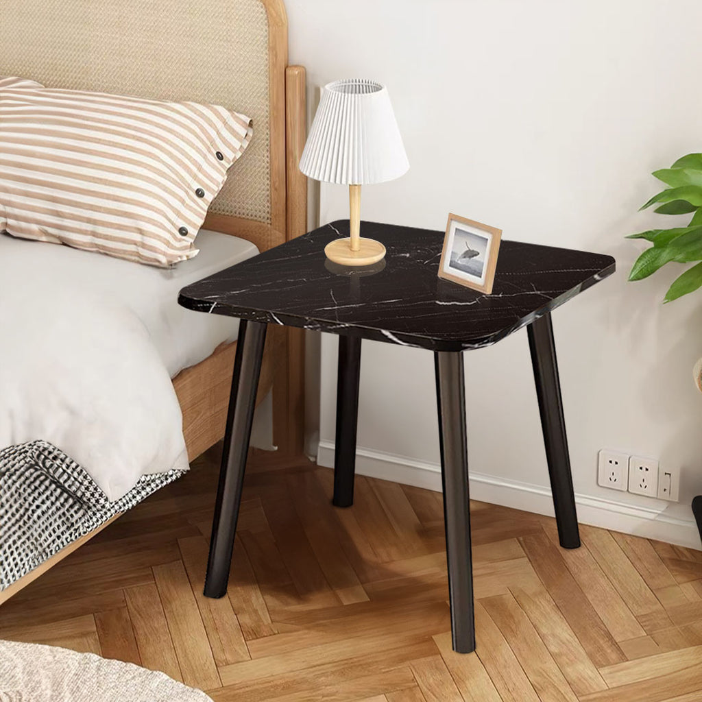40cm Black Ceramic Table Stone Pattern Compact