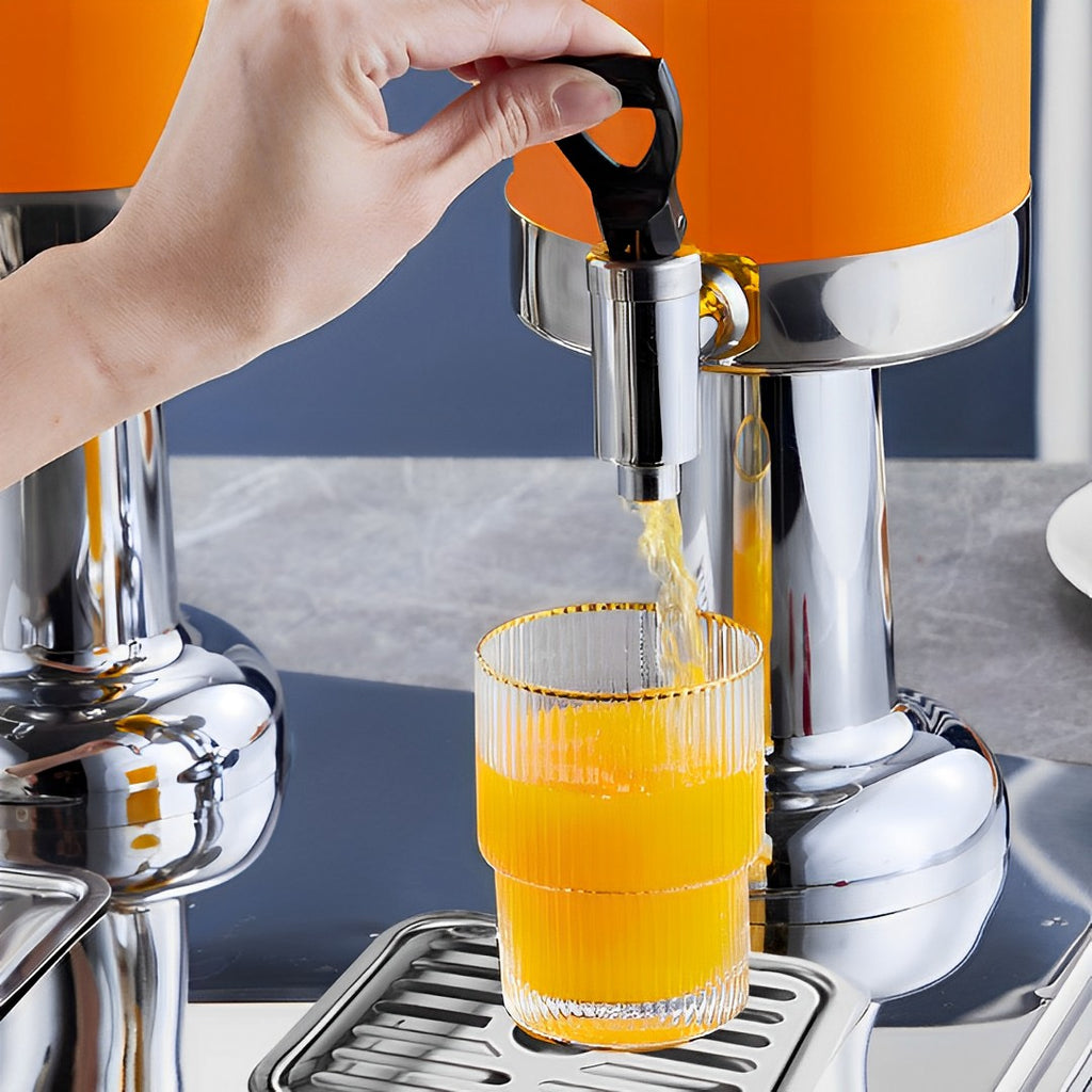 6L Dual Silver Stainless Steel Beverage Dispenser