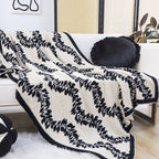 130x170cm Throw Blanket Retro Vine Pattern