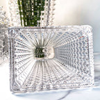 SOGA 28cm Handcrafted Clear Glass Vase Classic Design for Home Decor