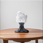 SOGA 49cm Bubble Head Resin Bust – Artistic Black White Accent