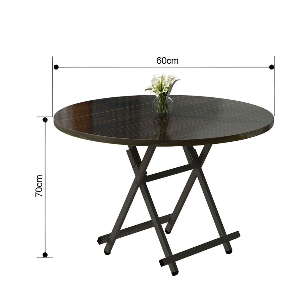 Black Round Dining Table