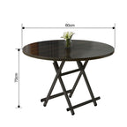 Black Round Dining Table
