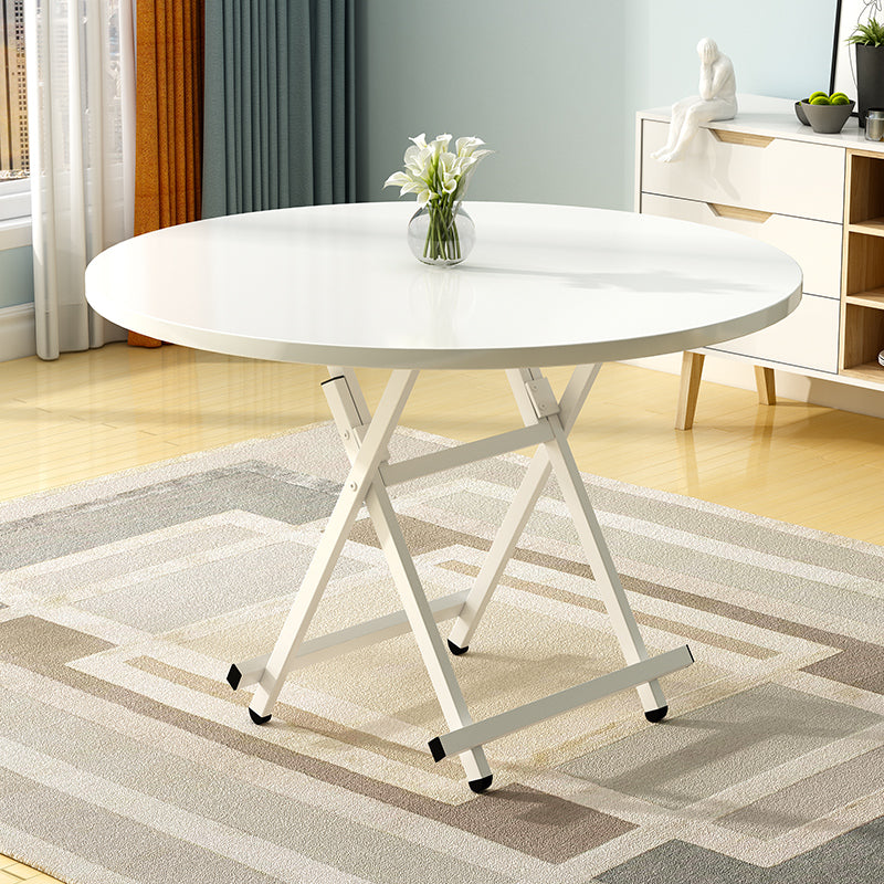 White Round Dining Table
