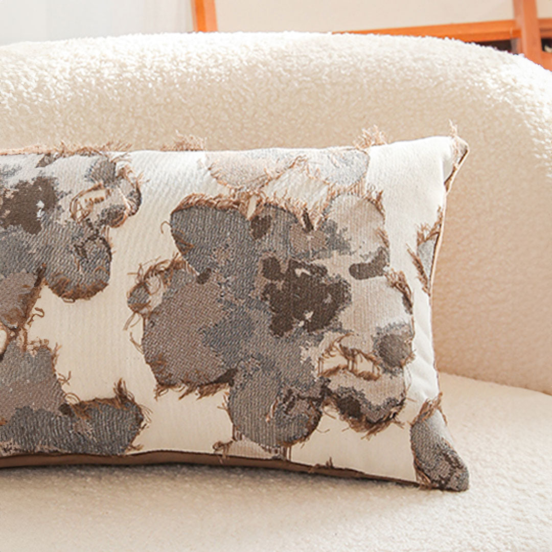 SOGA 2X 35cm Vintage Floral Embroidered Rectangular Cushions