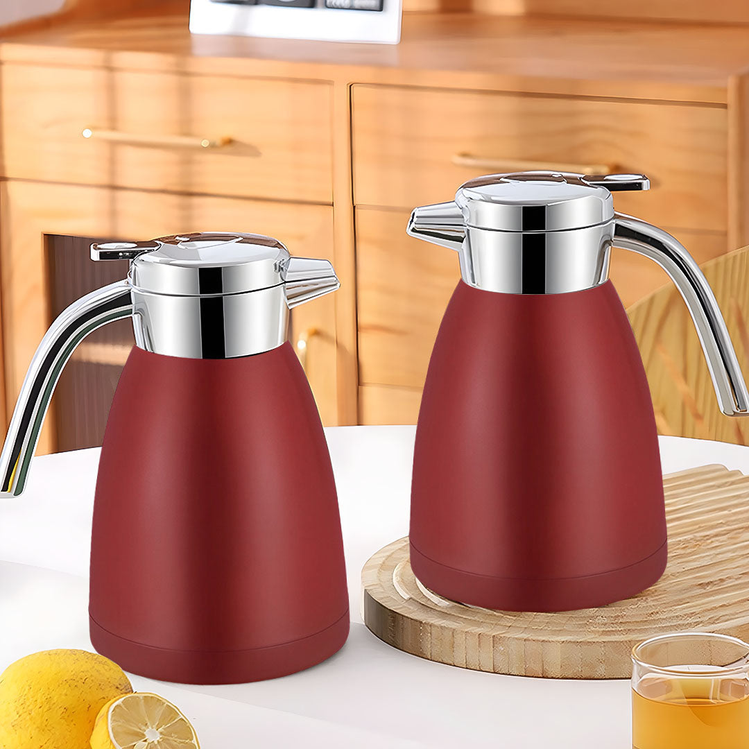 2.2L Stainless Steel Water Bottle Red