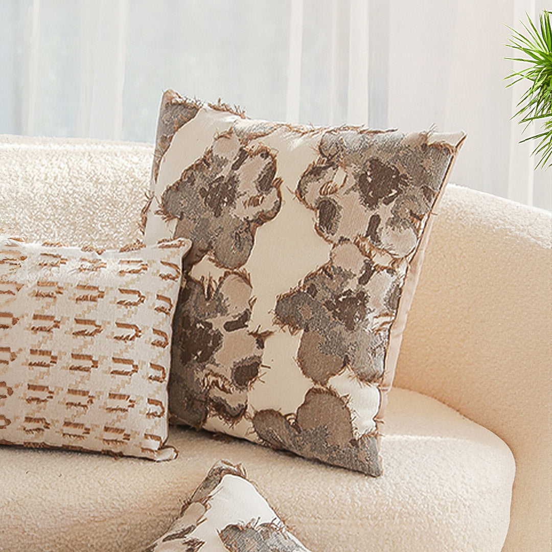 SOGA 50cm Vintage Embroidered Floral Throw Pillow