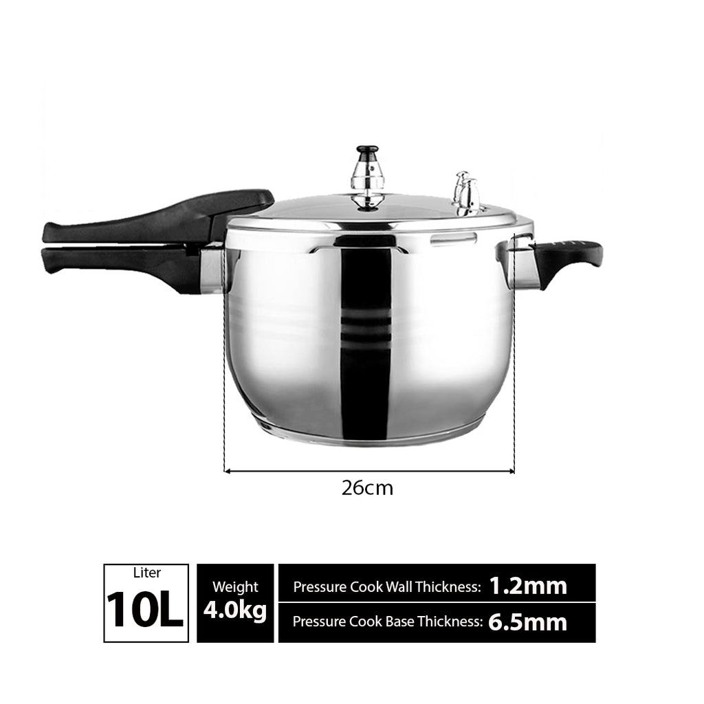 10L Stainless Steel Pressure Cooker With Seal