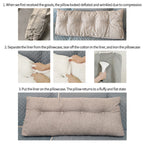150cm Dark Grey Wedge Bed Cushion