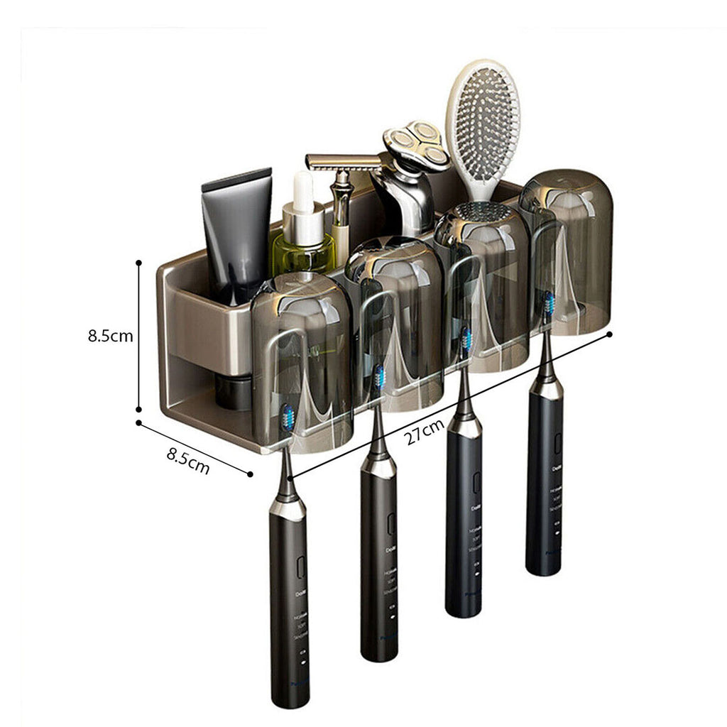 27cm Wall-Mounted Bathroom Storage Shelf Rack