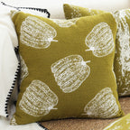 50cm Throw Pillow Green Autumn Harvest pumpkin Print Home Decor