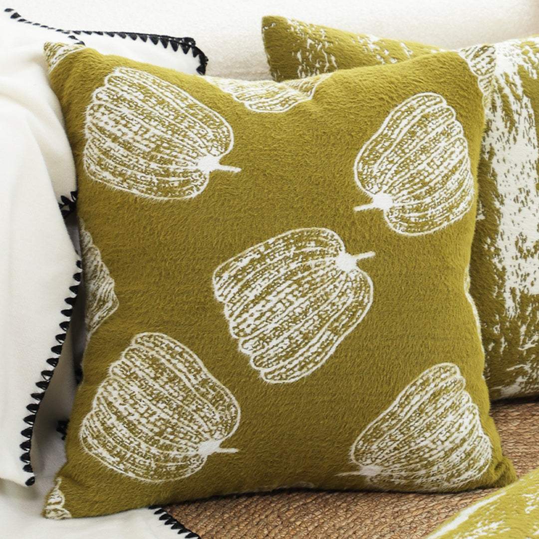 50cm Throw Pillow Green Autumn Harvest pumpkin Print Home Decor