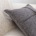 SOGA 45cm Herringbone Textured Woven Square Throw Pillow