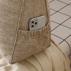 180cm Beige Wedge Bed Cushion