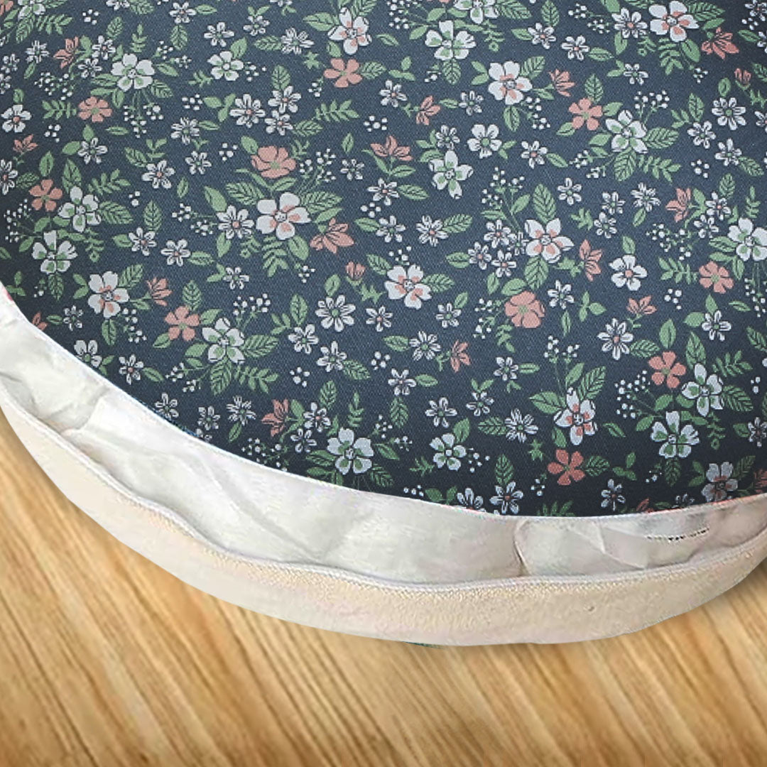 45cm Blue Premium Polyester Cotton Cushion with EPP Particle