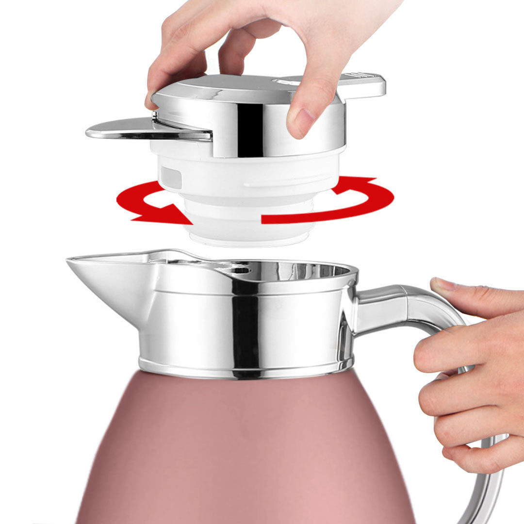Soga 2.3L Rose Color 3-Layer Vacuum Insulated Water Bottle