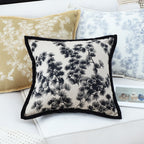 45cm Throw Pillow Black and White