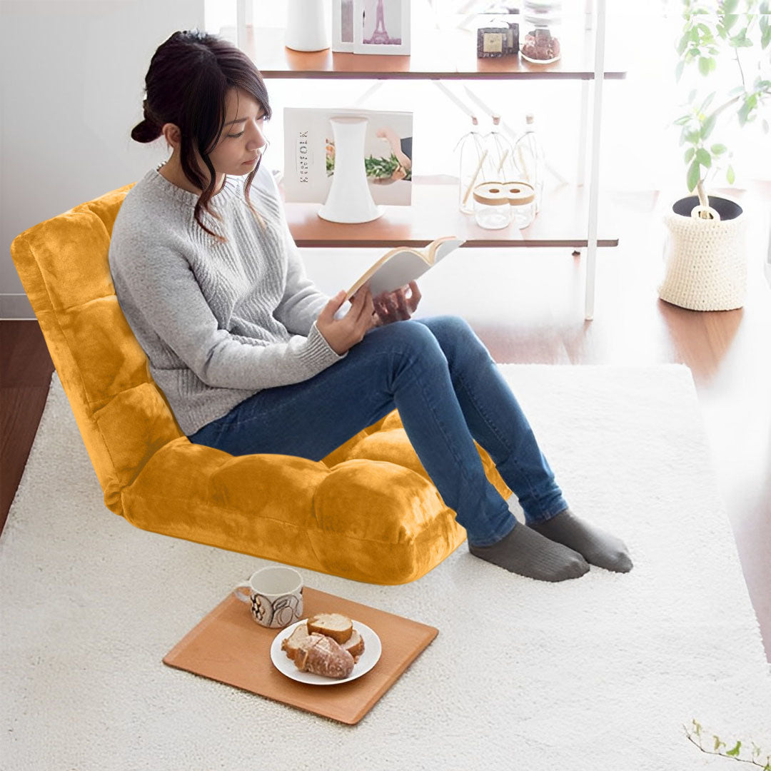 Recliner Lounge Sofa Cushion Apricot