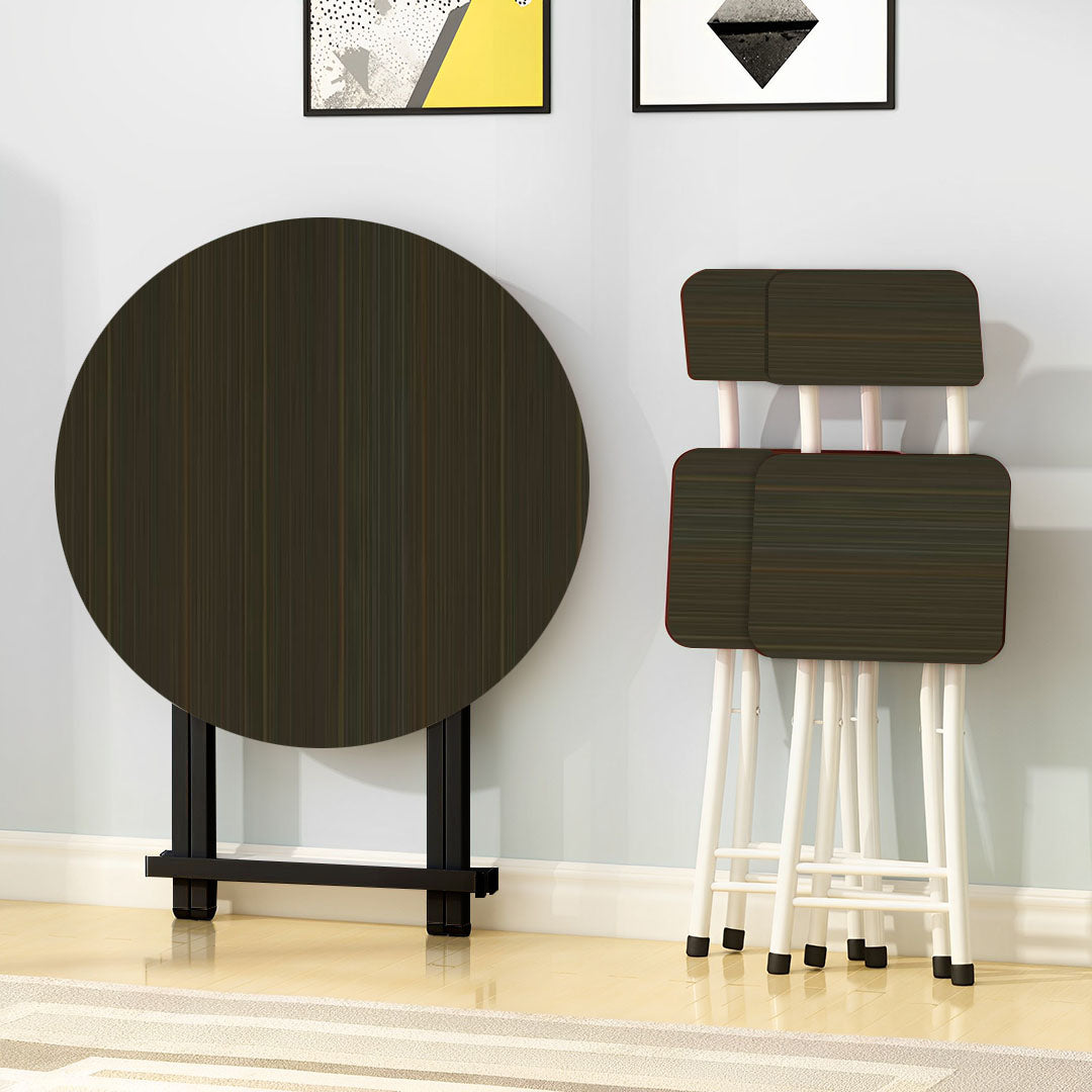 Black Round Dining Table