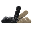 Floor Recliner Folding Lounge Black