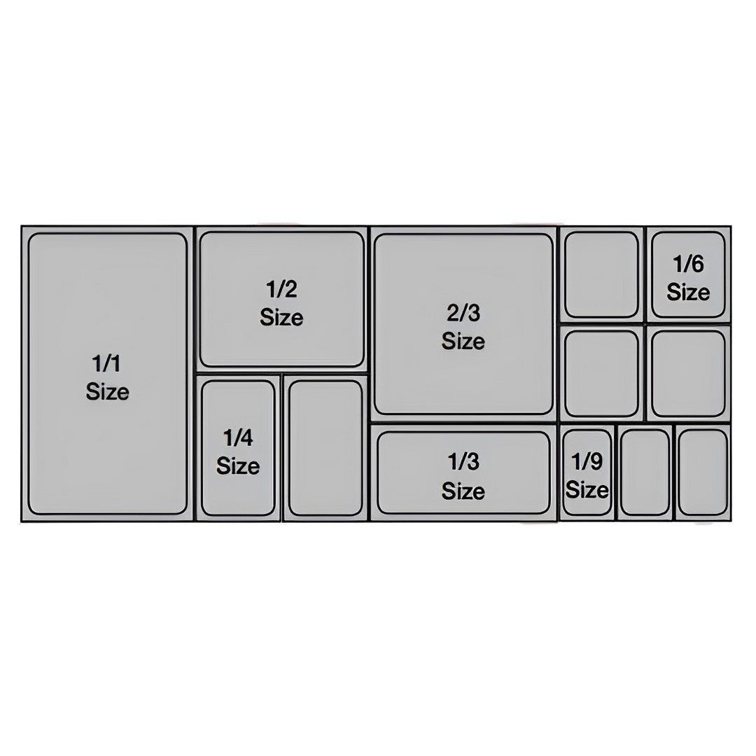 150mm Clear GN Pan 1/1 Food Tray with Lid