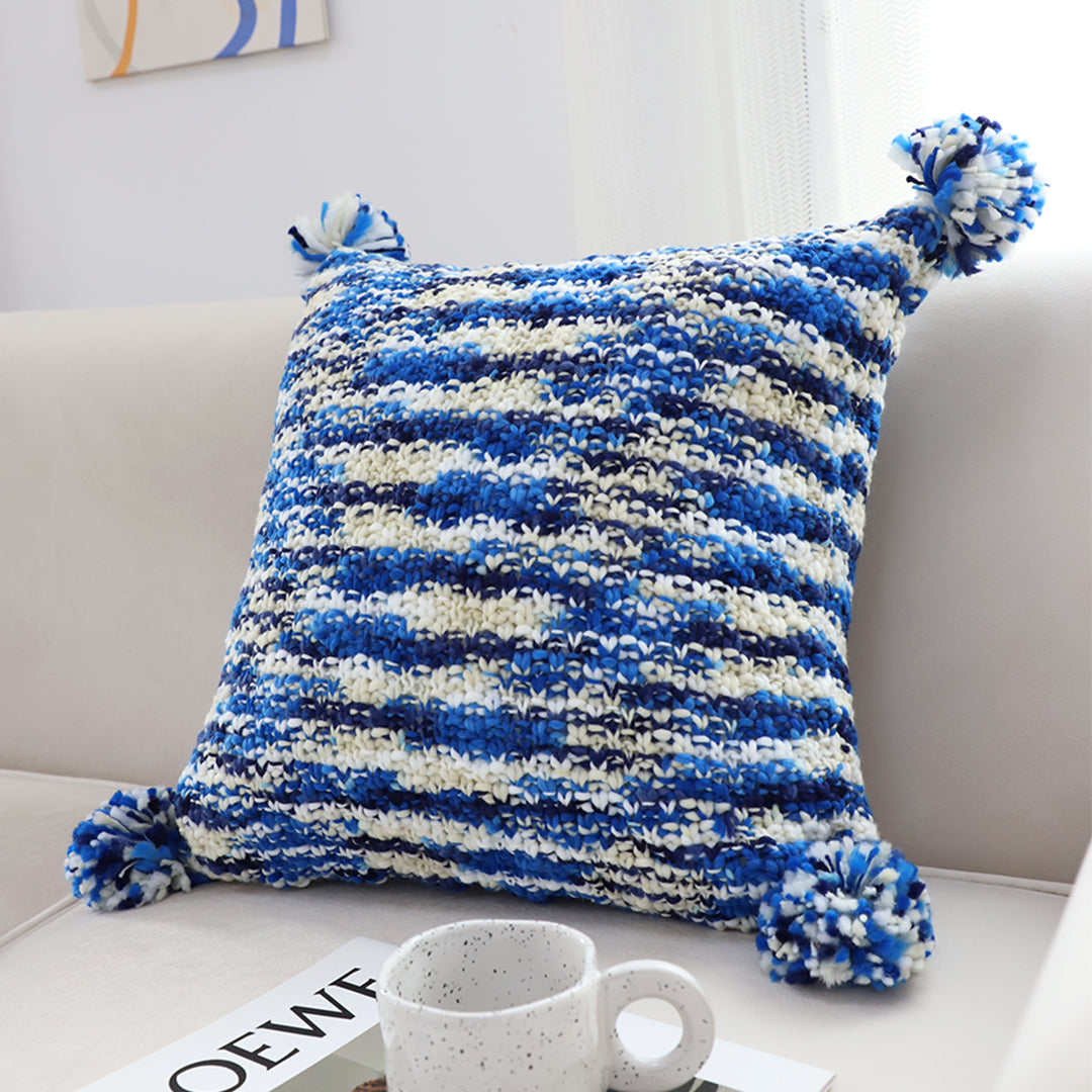45cm Throw Pillow Deep Sea Blue Gradient