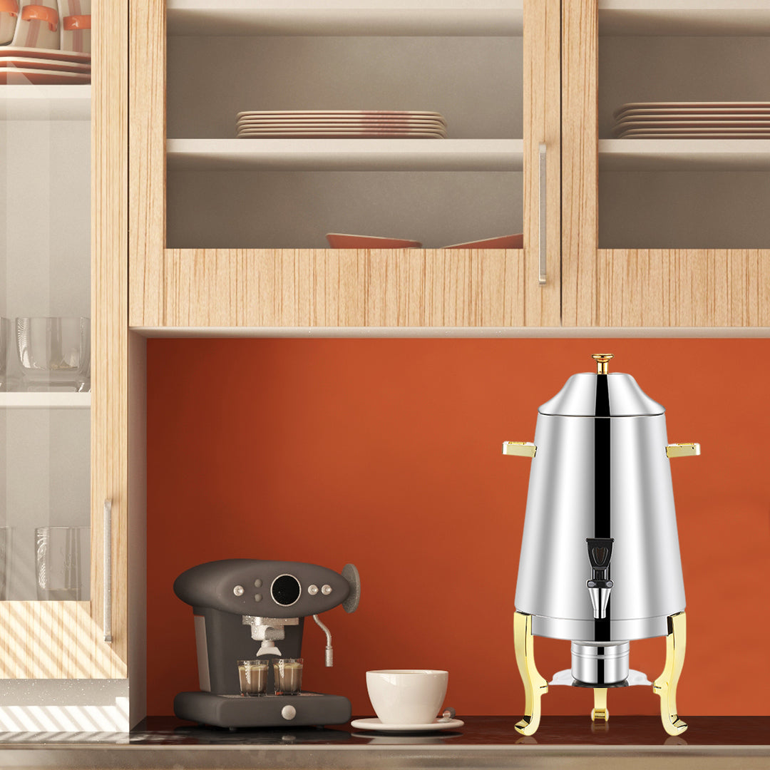 Stainless Steel Dispenser Beverage Juicer Container Jug with Side Handles