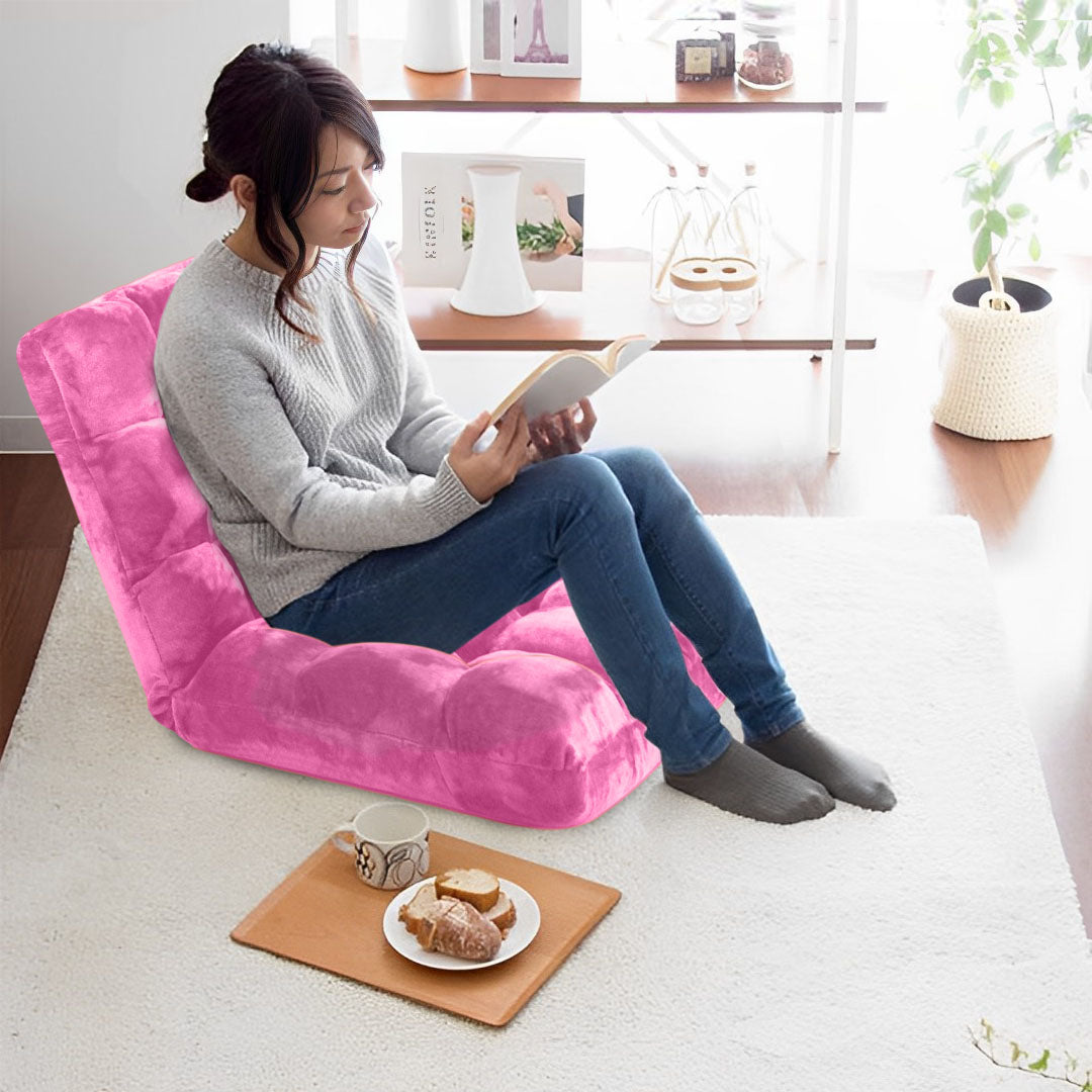 Recliner Lounge Sofa Cushion Light Pink